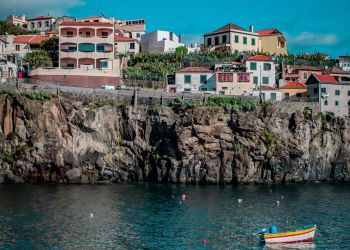 Camara de Lobos Fishing Port & Lookout Point at Sunset